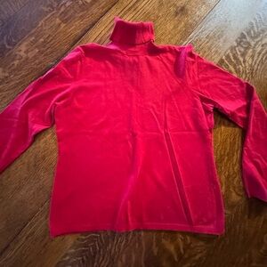 Ann Taylor LOFT Turtleneck sweater. Red. Large